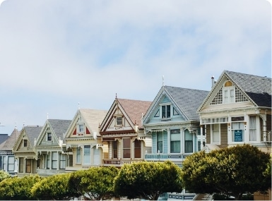 A Row Of Houses